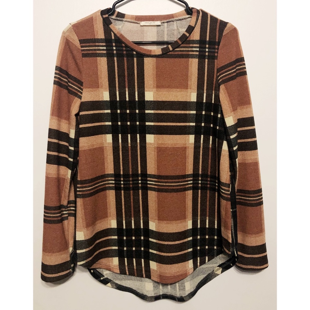 ✨HP✨ 12PM by Mon Ami Plaid Sweater // S